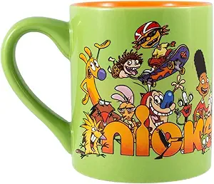 Nickelodeon 90s Characters Ceramic Mug – 14oz